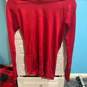 lululemon athletica Bold Red Long Sleeve Tee